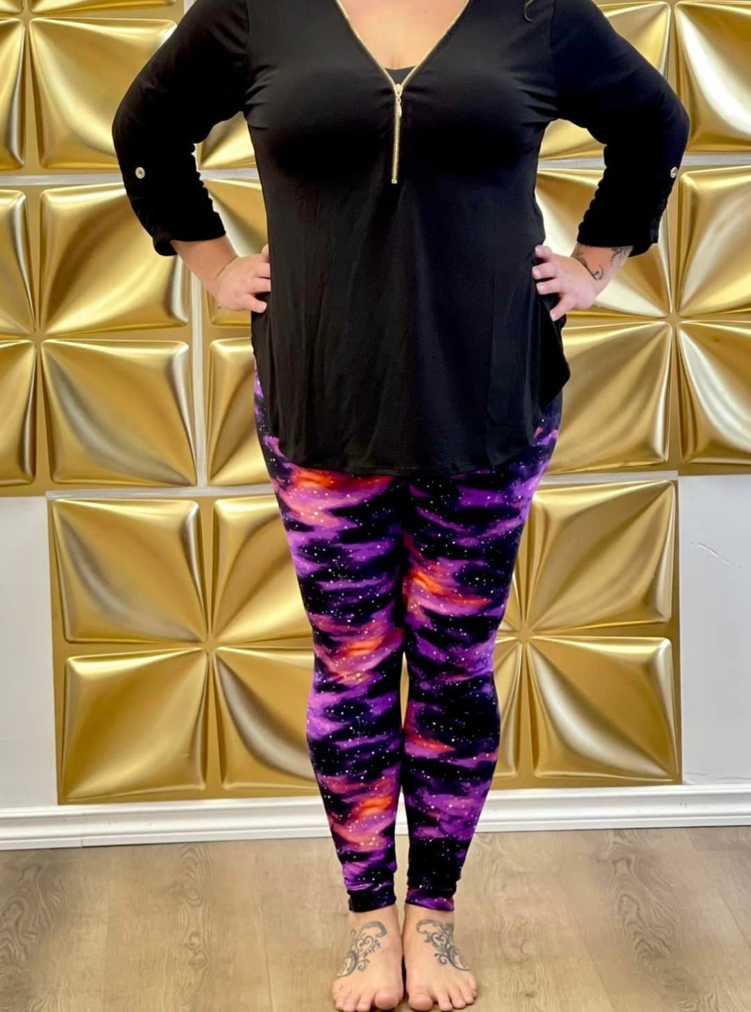 Purple leggings near me outlet