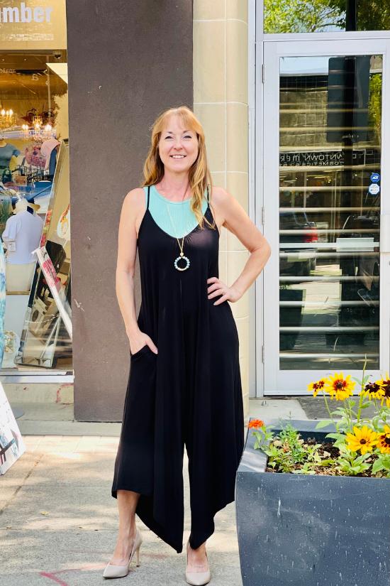 jumpsuit with pockets at seyyes clothing