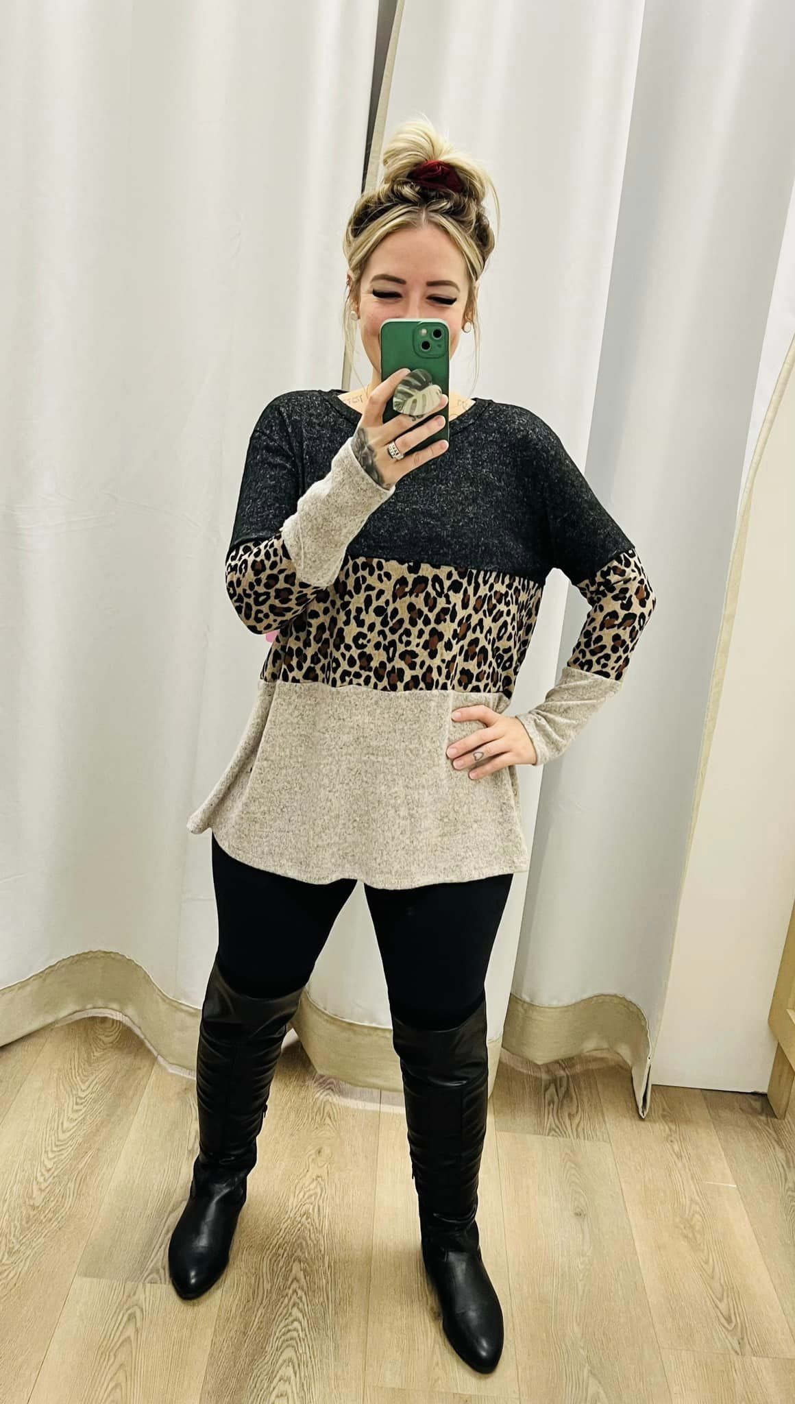 Relaxed Fit Animal Print