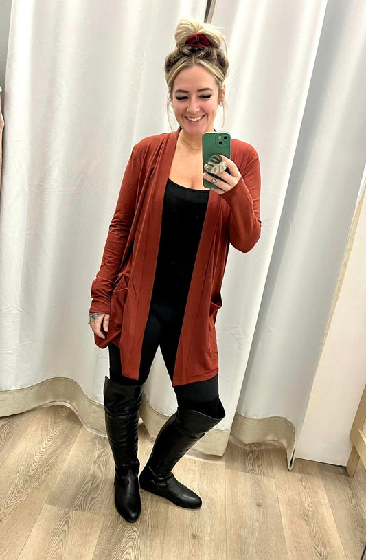 Relaxed Cardigan with Pockets
