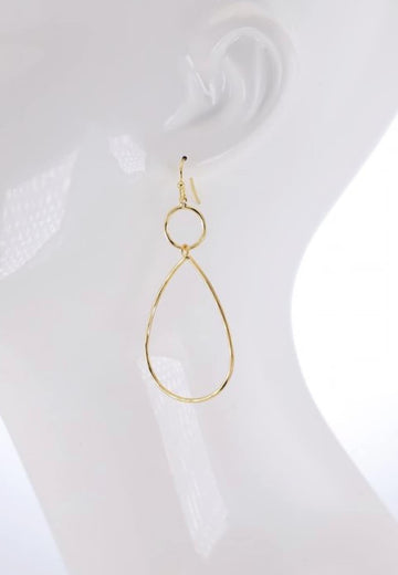 Dangling Earrings with 3 Tier Glossy