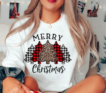 MERRY CHRISTMAS (LEOPARD AND PLAID)