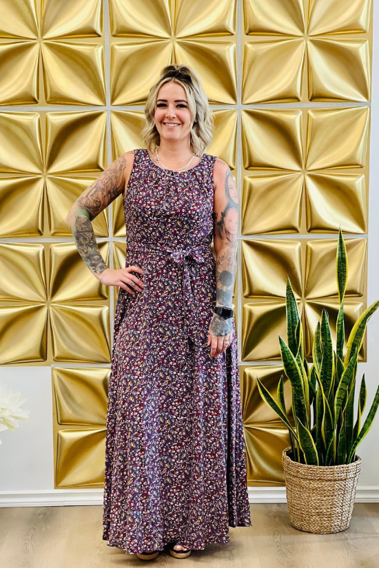 Lisa's Lilac Maxi Dress