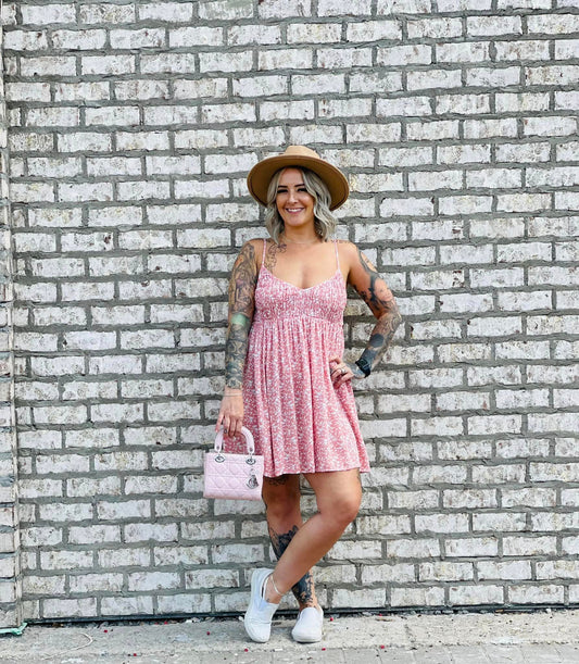 Andrea's Smocked Floral Dress