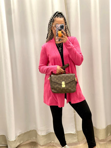 Ribbed Cardigan with Pockets