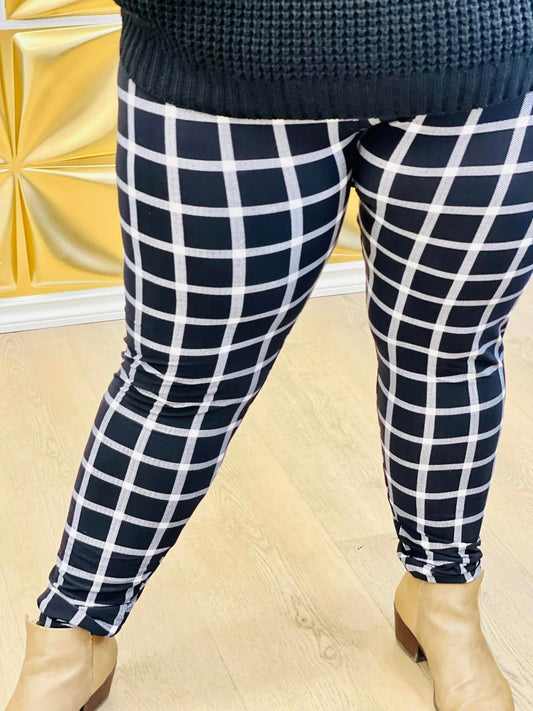 Checkered Plaid Leggings