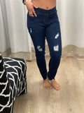 Sheri's Distressed Jean Jeggings