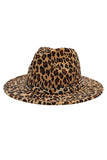 FEDORA'S BRIM LEOPARD HAT
