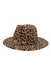 FEDORA'S BRIM LEOPARD HAT