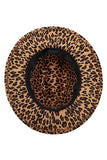 FEDORA'S BRIM LEOPARD HAT