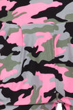 Pink Camo Printed Shorts