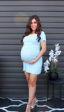 Scalloped Maternity Dress