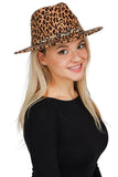 FEDORA'S BRIM LEOPARD HAT