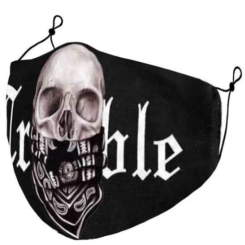 Trouble Skull 3D Mask-seyyes-clothing-downtown-lethbridge-shop-store-soft-leggings-high-waist-yoga-wear-comfortable-pus-curvy-petite-tall-women_s-clothing-yql-yqllocal-small-business