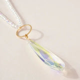 Crystal Pendant long Necklace