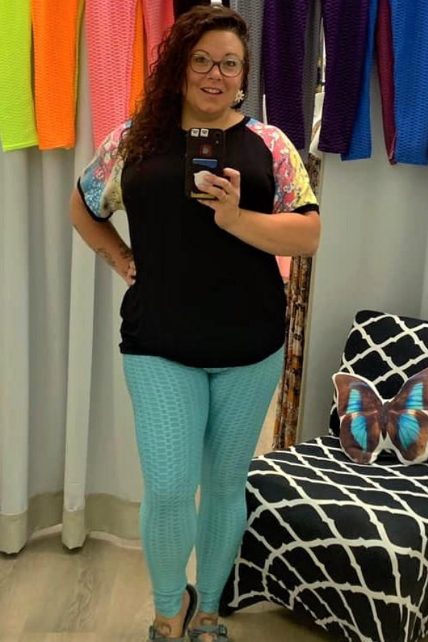 CURVY WIDE BAND TIKTOK LEGGINGS