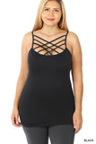 CURVY CRISS CROSS TANK