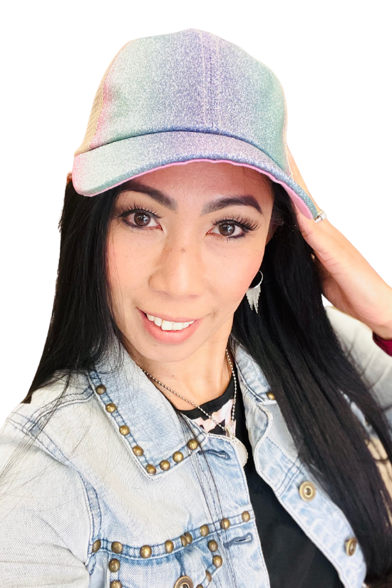 Ombre Sparkle Glitter Cap