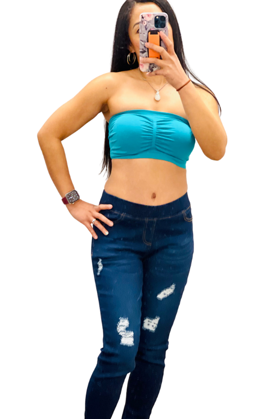 Sheri's Distressed Jean Jeggings