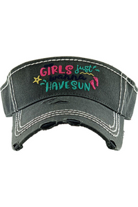 Girls Just Wanna Have Sun Visor