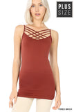 CURVY CRISS CROSS TANK