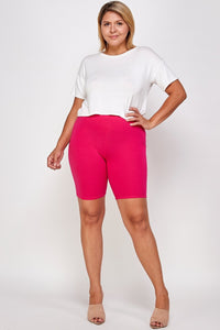 Plus Size Cotton Biker Shorts-seyyes-clothing-downtown-lethbridge-shop-store-soft-leggings-high-waist-yoga-wear-comfortable-pus-curvy-petite-tall-women_s-clothing-yql-yqllocal-small-business