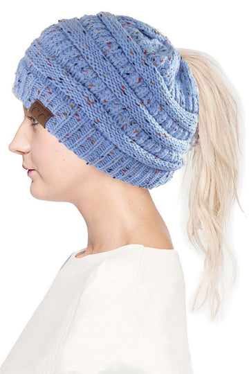 Ponytail Confetti Beanie  Hat-seyyes-clothing-downtown-lethbridge-shop-store-soft-leggings-high-waist-yoga-wear-comfortable-pus-curvy-petite-tall-women_s-clothing-yql-yqllocal-small-business