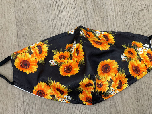 Fire Sunflower Design Mask-seyyes-clothing-downtown-lethbridge-shop-store-soft-leggings-high-waist-yoga-wear-comfortable-pus-curvy-petite-tall-women_s-clothing-yql-yqllocal-small-business