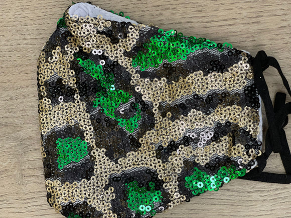 Green Dragon Scale Design Mask-seyyes-clothing-downtown-lethbridge-shop-store-soft-leggings-high-waist-yoga-wear-comfortable-pus-curvy-petite-tall-women_s-clothing-yql-yqllocal-small-business