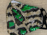 Green Dragon Scale Design Mask-seyyes-clothing-downtown-lethbridge-shop-store-soft-leggings-high-waist-yoga-wear-comfortable-pus-curvy-petite-tall-women_s-clothing-yql-yqllocal-small-business