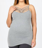 CURVY CRISS CROSS TANK