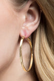 Brass Hoop Earrings