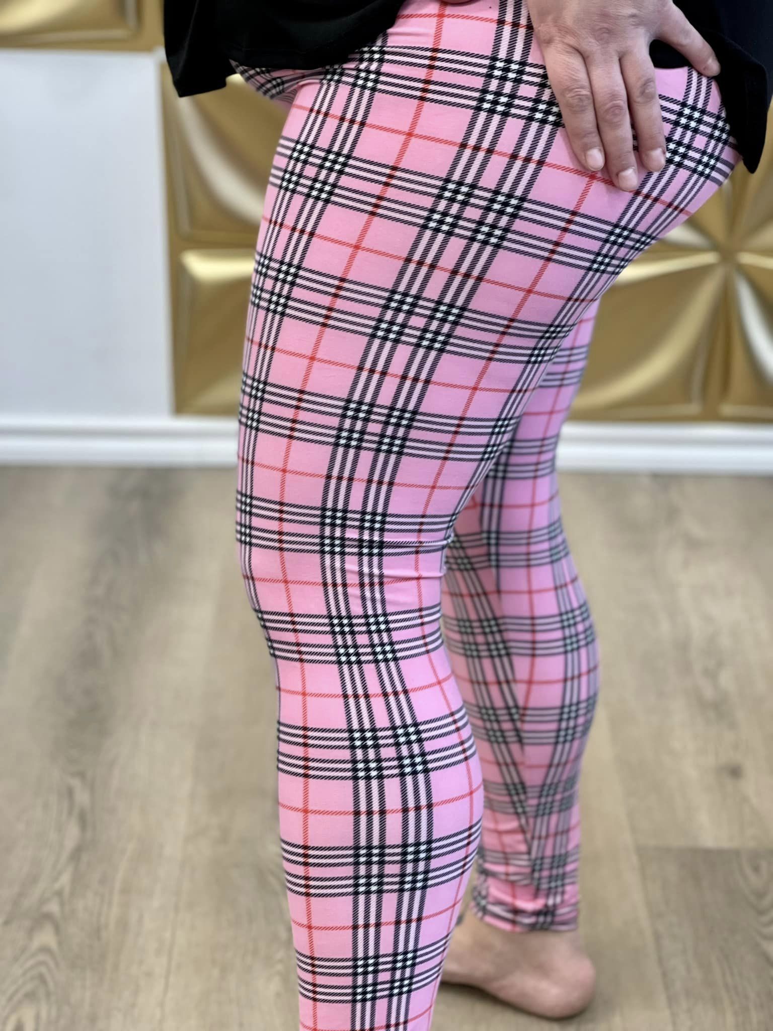 Plaid leggings canada hot sale