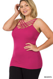CURVY CRISS CROSS TANK