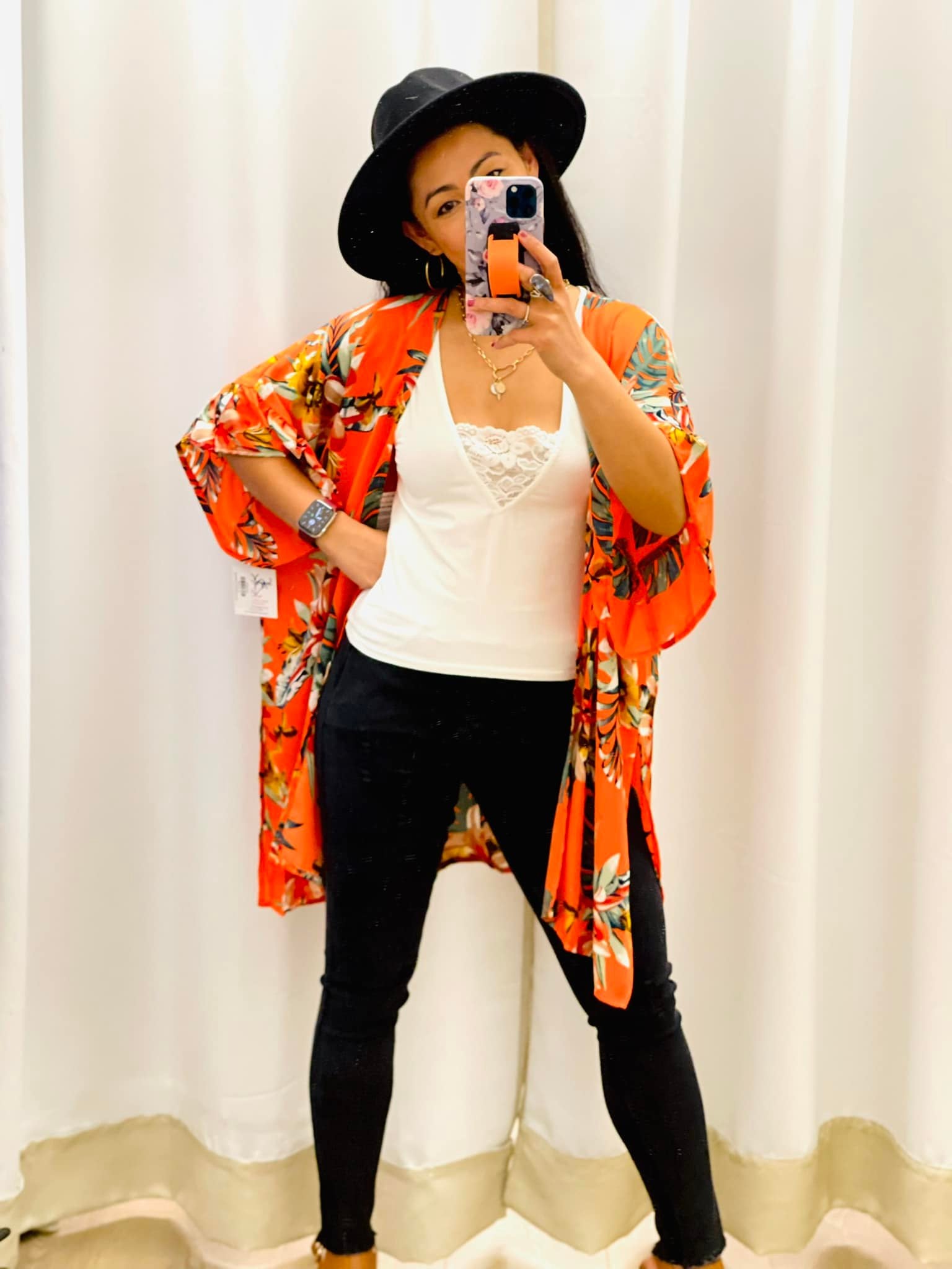 Summer Color Floral Kimono