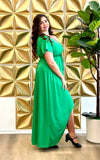 Heather's Apple Green Maxi-Dress