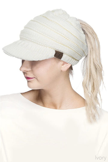 C.C BRIM PONYTAIL HATS