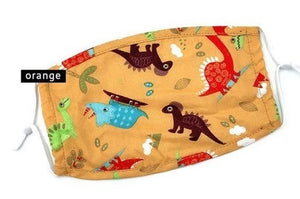 ORANGE DINOSAURS MASK-seyyes-clothing-downtown-lethbridge-shop-store-soft-leggings-high-waist-yoga-wear-comfortable-pus-curvy-petite-tall-women_s-clothing-yql-yqllocal-small-business