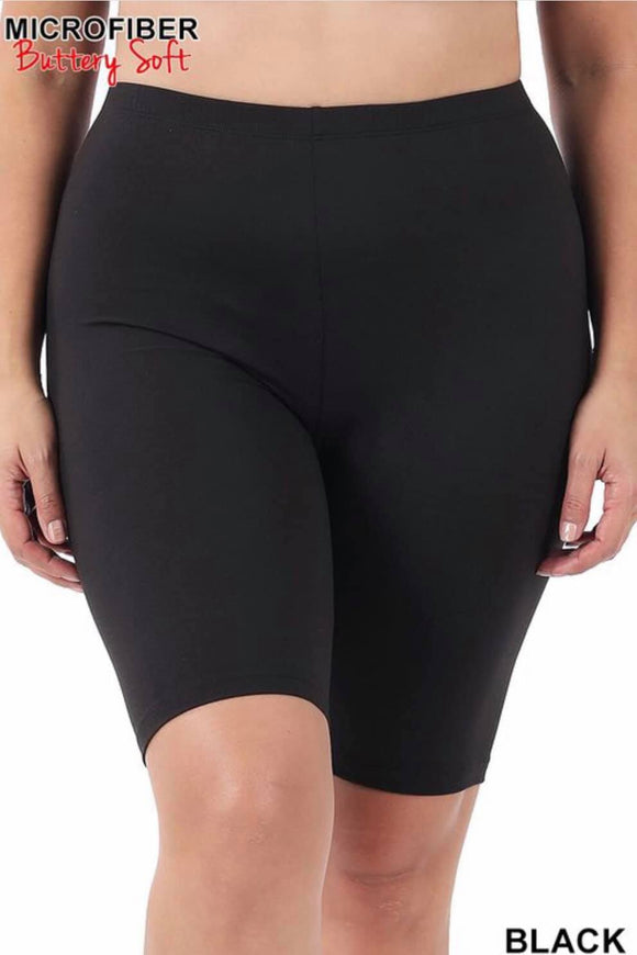 CURVY SOFT BIKER SHORTS