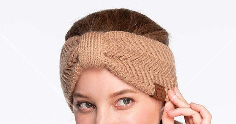 C.C Knit Bow Ear Warmer-seyyes-clothing-downtown-lethbridge-shop-store-soft-leggings-high-waist-yoga-wear-comfortable-pus-curvy-petite-tall-women_s-clothing-yql-yqllocal-small-business