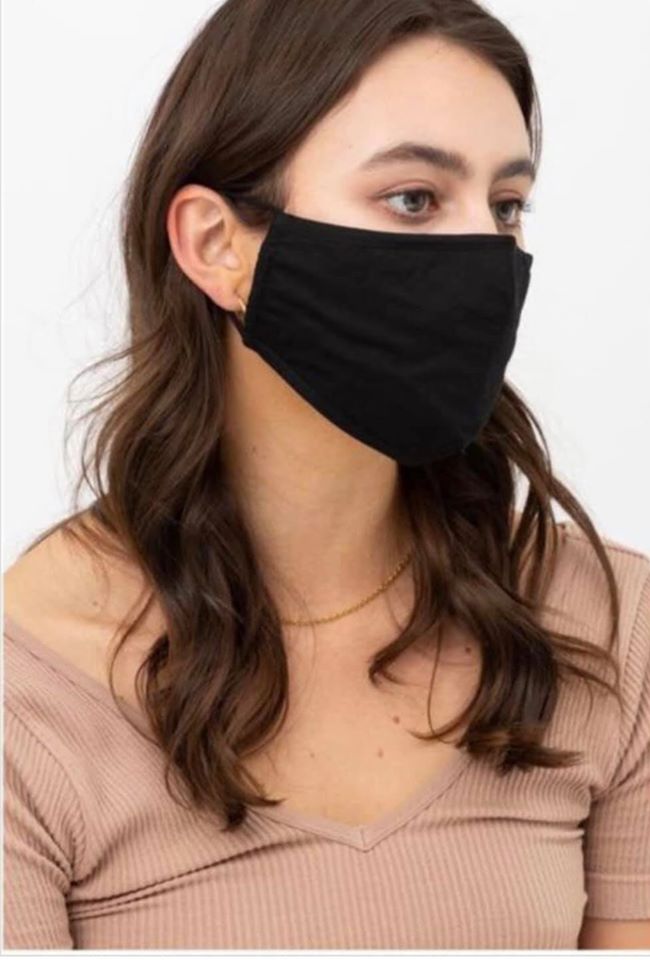cotton reusable washable breathable mask with pocket for filter and three layers