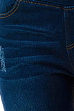Slightly Scratch Dark Denim Pull On Jeans