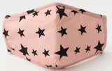 cotton masks with star printed designs with 3 layers