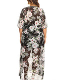 WRAPPED FLORAL LIGHT DRESS